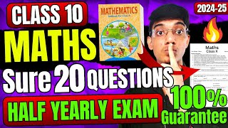 Maths Half Yearly KHATAM in 1 Video🔥 Class 10 [upl. by Basso720]