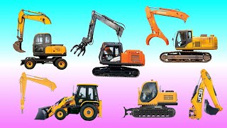 MENEBAK GAMBAR DENGAN BENAR JENIS ALAT BERAT JCB EXCAVATOR TRACTOR VIDEO CARTOON CORRECTLY GUESS [upl. by Lativa]