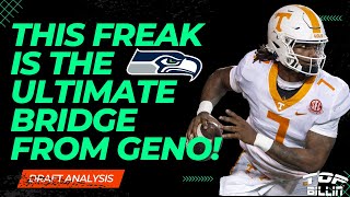 Seahawks Study Draft the ARM FREAK of FREAKS Joe Milton as Understudy to Geno [upl. by Corrina141]