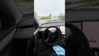 Model Y autopilot vs hurricane tesla hurricanemilton autopilot [upl. by Tasiana874]