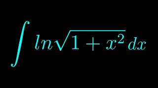 Integral of lnsqrt1x2 [upl. by Roze221]