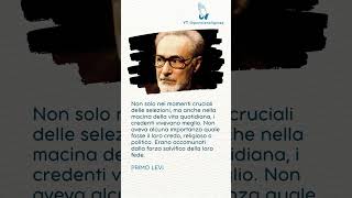 Primo Levi  La forza salvifica della fede [upl. by Dihgirb519]