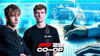 NEW TEAMS  F1 23 Co Op Career 12 [upl. by Eceinahs]