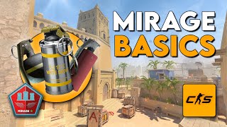 CS2 Mirage Basics  Smokes Flashes amp Molotovs  CounterStrike 2 [upl. by Noslrac]