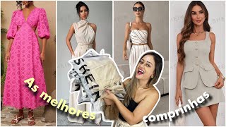 COMPRAS SHEIN FINAL DE ANO  LOOK ANO NOVO  NATAL  MELHOR COMPRA SHEIN  ROUPAS PERFEITAS [upl. by Otrebogad]