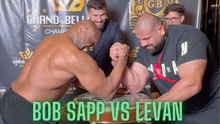 Bob Sapp VS Levan Saginashvili Armwrestling [upl. by Ahsiemaj]