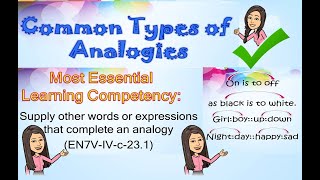 Completing Analogies  Grade 7 English MELCBased Lesson [upl. by Moishe838]