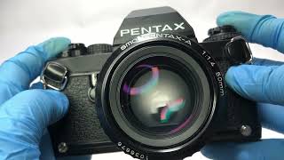 ◎Now on sale◎ Near MINT wstrap PENTAX LX SLR Film Camera SMC Pentax A 50mm F14  240703400750 [upl. by Meehar]