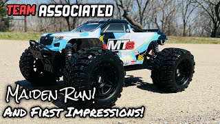 Team Associated  Rival Mt8  First run and first impressions [upl. by Arfihs]