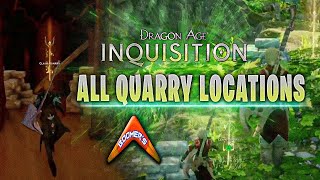 Dragon Age Inquisition  All Quarry Locations [upl. by Cirdor]