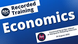 Recorded Training Economics [upl. by Leunam]