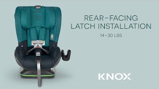 UPPAbaby Knox  RearFacing LATCH Installation [upl. by Tami419]