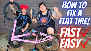 HOW TO CHANGE YOUR TUBES EASY BMX Basics For Dummies By Dummies [upl. by Lynus]