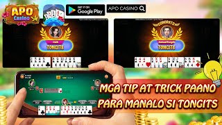 Tips Trick How To Win Tongits Apo Casino  How To Play Tongits Online  Apo Casino [upl. by Lessur]