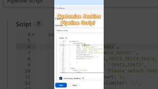 Jenkins Pipeline script parameters example jenkins [upl. by Laitselec867]