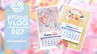 Studio Vlog 007  Haciendo 3 tipos de Calendarios ☾ [upl. by Inuat]