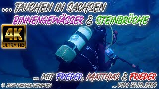 Tauchen in Sachsen 🐡 Binnengewässer amp Steinbrüche 🐠 30 Oktober 2024 [upl. by Yltsew]