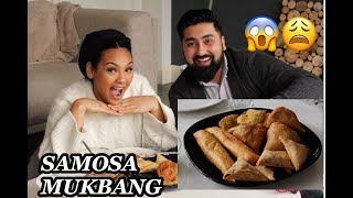 SAMOSA MUKBANG W HUBBY  CHEATING PREGNANCY  DOUBLE STANDARDS  ASMR [upl. by Limann661]