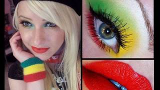 Rasta Girl Eyes Makeup Tutorial [upl. by Vasiliu]