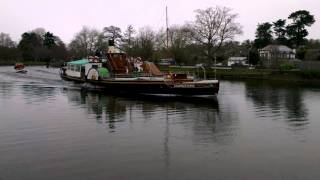 Kingswear Castle paddle steamer boat in Totnes [upl. by Atteras]