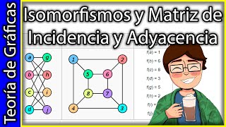 Isomorfismos y Matriz de Incidencia y Adyacencia  Definición y Ejemplos  Teoría de Gráficas 2 [upl. by Alderson]