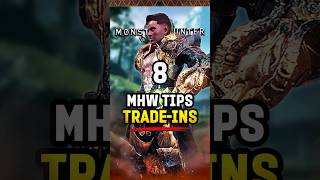 8 Tradein Items  Essential Hidden Tips in Monster Hunter World MHW MonsterHunter Gaming [upl. by Anomas]