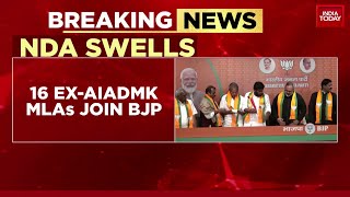 16 AIADMK MLAs Join BJP Boost for NDA Ahead of 2024 Elections  Watch This Report [upl. by Dacie753]