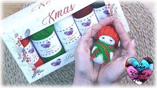 🎄Bonhomme de neige tricot🎄Snowman knit pattern crochet crochetlovers вязаниекрючком вязание [upl. by Krissy326]