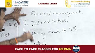 Face to Face Classes for US CMA  Part 1 Financial Planing Performance amp Analytics [upl. by Bord]