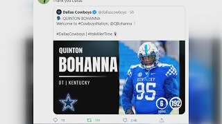 Cordova High School alum Quinton Bohanna makes Dallas Cowboys 53man roster [upl. by Pagas774]