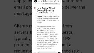 How Does a Client Request Services From the Server [upl. by Hayalat242]