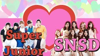 When quotSUJUquot Super Junior meet SNSD Funny amp Romance moments [upl. by Redleh]