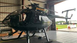 Polk County Sheriff’s Office MD 500E Pushback Startup and Takeoff [upl. by Whitehurst]