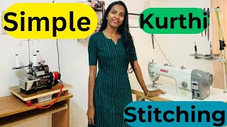 How to Stitch Simple Kurti Malayalam Tution Full Explained [upl. by Ralleigh]