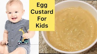 7 Months Healthy Baby Food  Egg Custard for Kids in Telugu Healthy Weight Gaining Food for Babies [upl. by Meit25]