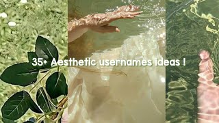 ˋ₊˚  Aesthetic username ideas 💚🖇️₊°  username aesthetic trending [upl. by Vicky135]