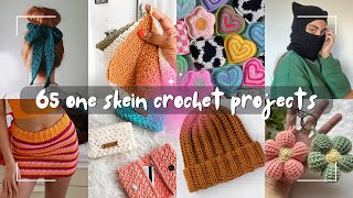 What to Crochet with One Skein 65 PROJECTS YOULL ACTUALLY WANT TO MAKE [upl. by Maltz]