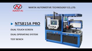 NANTAI NTS815A PRO Dual Touch Screen Dual Operating System Diesel Injector Pump Test Bench [upl. by Einnil]