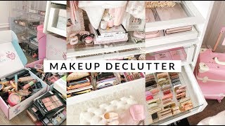 FIRST MAKEUP DECLUTTER OF 2019☕️ [upl. by Wiltz811]