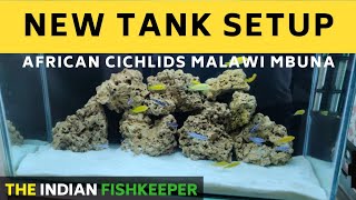 Malawi Cichlid Tank Setup TImelapse  Mbuna [upl. by Osugi]