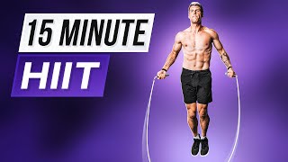 15 Min HIIT Jump Rope Workout [upl. by Sholom]