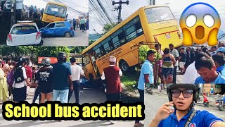 School bus accident 😱 aakha hospital birauta KanXa RocKs 😎🤘👊 [upl. by Armilda]