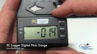 RC Logger Pitch Gauge wwwReadyHelicom [upl. by Jason]