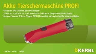 AkkuTierschermaschine PROFI 182661826718268 [upl. by Minerva]