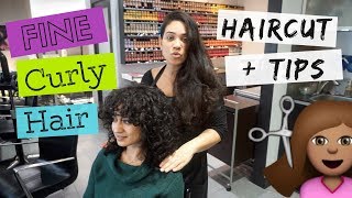 THIN  FINE Curly Haircut and Tips from my Hairstylist  All Things Ada [upl. by Sholes89]