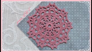 How to Crochet easy DOILY step by step [upl. by Nogaem547]