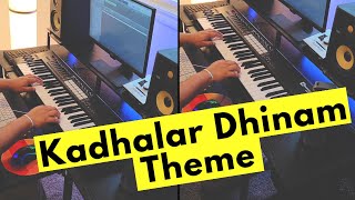 Kadhalar Dhinam Theme Piano Cover ❤ A R Rahman  Happy Valentines Day 🥰 [upl. by Tnecnev]