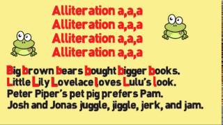 Alliteration Song Alliteration for Kids Song Alliteration for Children by Melissa [upl. by Hanway]