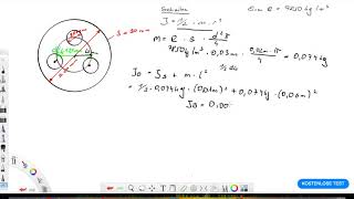 Trägheitsmoment Scheibe mit Bohrung berechnen [upl. by Hanway]