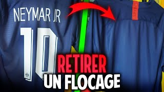 COMMENT DÉFLOQUER UN MAILLOT  🧼 Tuto enlever flocage [upl. by Enamrej]